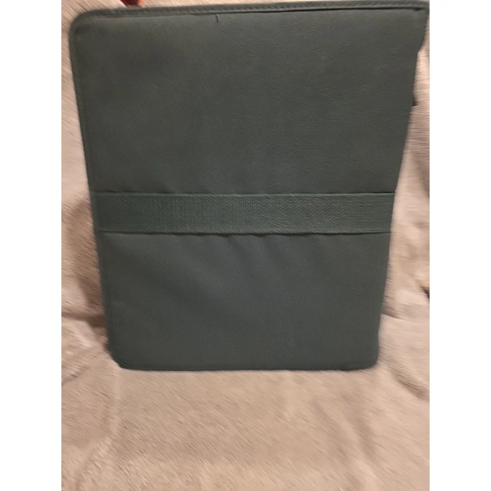 Vintage 1990s Mead‎ Five Star Forest Green 3 Ring First Gear Zipper Binder
